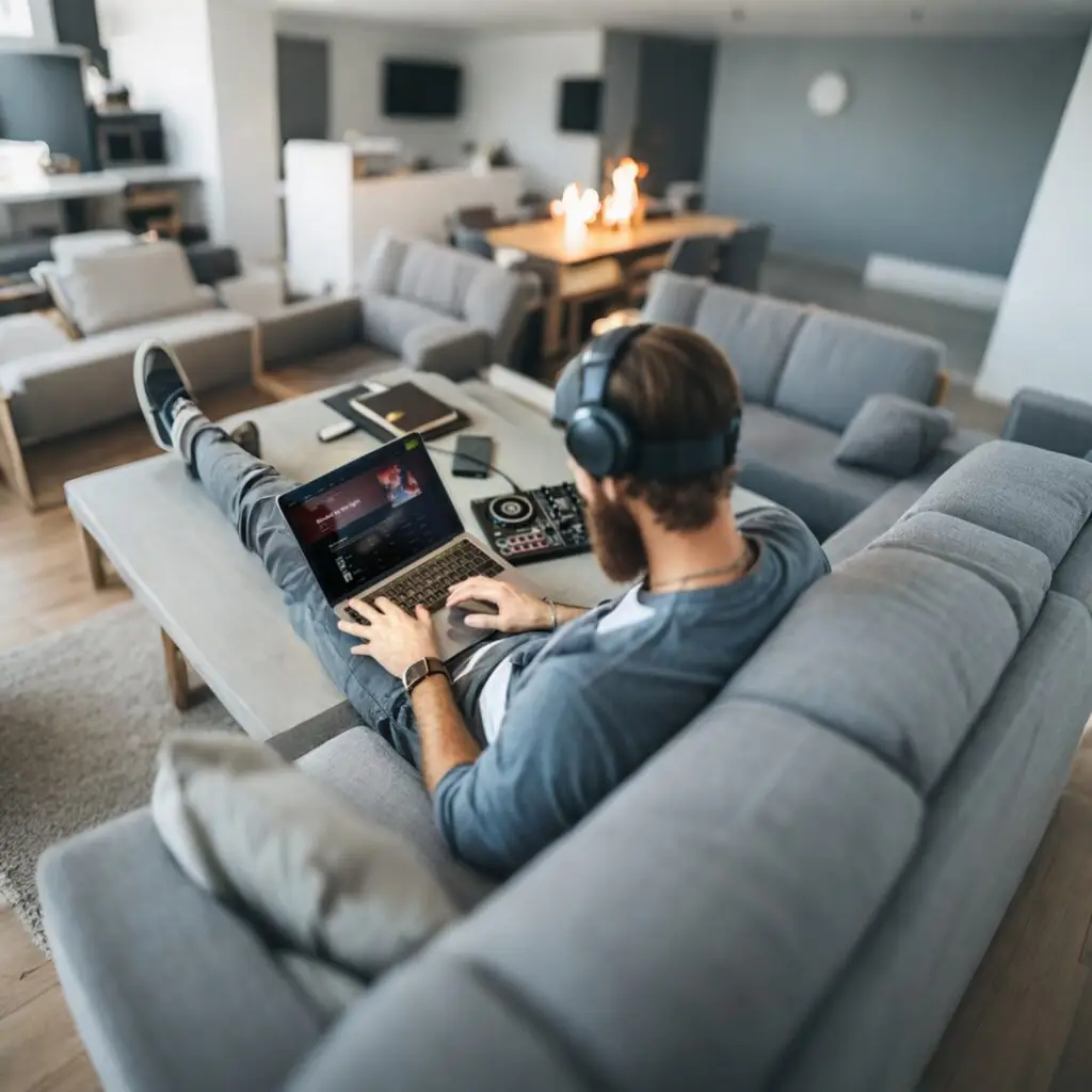 A Musician Distributing His Music