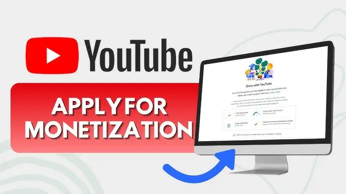 Apply for monetization for YouTube